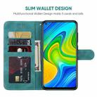 For Xiaomi Redmi 10X 4G Skin Feel Geometric Lines Leather Phone Case(Green) - 3