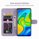 For Xiaomi Redmi 10X 4G Skin Feel Geometric Lines Leather Phone Case(Purple) - 3