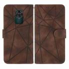 For Xiaomi Redmi 10X 4G Skin Feel Geometric Lines Leather Phone Case(Brown) - 2