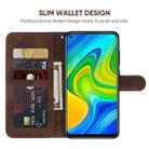 For Xiaomi Redmi 10X 4G Skin Feel Geometric Lines Leather Phone Case(Brown) - 3