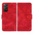 For Xiaomi Redmi Note 11 Pro 5G Skin Feel Geometric Lines Leather Phone Case(Red) - 2