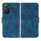 For Xiaomi Redmi Note 11 Pro 5G Skin Feel Geometric Lines Leather Phone Case(Blue) - 2