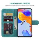 For Xiaomi Redmi Note 11 Pro 5G Skin Feel Geometric Lines Leather Phone Case(Green) - 3