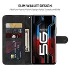 For Xiaomi Redmi Note 12 5G Global Skin Feel Geometric Lines Leather Phone Case(Black) - 3