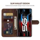 For Xiaomi Redmi Note 12 5G Global Skin Feel Geometric Lines Leather Phone Case(Brown) - 3