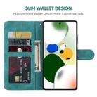 For Xiaomi Redmi Note 12 Pro 5G Global Skin Feel Geometric Lines Leather Phone Case(Green) - 3