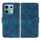 For Xiaomi Redmi Note 13 5G Global Skin Feel Geometric Lines Leather Phone Case(Blue) - 2