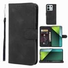 For Xiaomi Redmi Note 13 Pro 5G Skin Feel Geometric Lines Leather Phone Case(Black) - 1