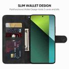 For Xiaomi Redmi Note 13 Pro 5G Skin Feel Geometric Lines Leather Phone Case(Black) - 3