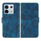 For Xiaomi Redmi Note 13 Pro 5G Skin Feel Geometric Lines Leather Phone Case(Blue) - 2