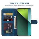 For Xiaomi Redmi Note 13 Pro 5G Skin Feel Geometric Lines Leather Phone Case(Blue) - 3