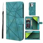 For Xiaomi Redmi Note 13 Pro 5G Skin Feel Geometric Lines Leather Phone Case(Green) - 1