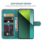 For Xiaomi Redmi Note 13 Pro 5G Skin Feel Geometric Lines Leather Phone Case(Green) - 3