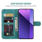 For Xiaomi Redmi Note 13 Pro+ 5G Skin Feel Geometric Lines Leather Phone Case(Green) - 3