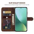 For Xiaomi 12 Pro Skin Feel Geometric Lines Leather Phone Case(Brown) - 3