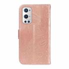 For OnePlus 9 Pro Swallowtail Butterfly Embossed Leather Phone Case(Rose Gold) - 3