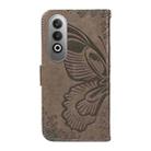 For OnePlus Nord CE4 Swallowtail Butterfly Embossed Leather Phone Case(Grey) - 3