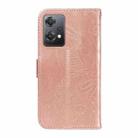 For OnePlus Nord CE 2 Lite / Realme 9 Pro Swallowtail Butterfly Embossed Leather Phone Case(Rose Gold) - 3