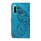 For Sony Xperia 10 IV Swallowtail Butterfly Embossed Leather Phone Case(Blue) - 3