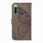 For Sony Xperia 10 IV Swallowtail Butterfly Embossed Leather Phone Case(Grey) - 3