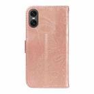 For Sony Xperia 10 VI 2024 Swallowtail Butterfly Embossed Leather Phone Case(Rose Gold) - 3