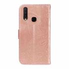 For vivo Y15 / Y17 Swallowtail Butterfly Embossed Leather Phone Case(Rose Gold) - 3