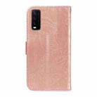 For vivo Y20 / Y20s / Y20A / Y20i / Y20G Swallowtail Butterfly Embossed Leather Phone Case(Rose Gold) - 3