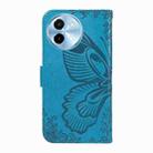 For vivo Y38 5G / Y200i / T3x Swallowtail Butterfly Embossed Leather Phone Case(Blue) - 3