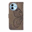 For vivo Y38 5G / Y200i / T3x Swallowtail Butterfly Embossed Leather Phone Case(Grey) - 3