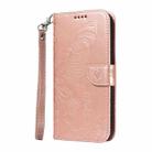 For vivo V30E / V40 Lite Global Swallowtail Butterfly Embossed Leather Phone Case(Rose Gold) - 2