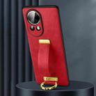 For Huawei nova 12 / nova 13 SULADA PC Hybrid Leather Texture Skin Feel Shockproof Phone Case(Red) - 1