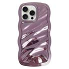 For iPhone 15 Pro Max Wave Plated PC Hybrid TPU Phone Case(Purple) - 1