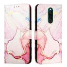 For Xiaomi Redmi 8 / 8A PT003 Marble Pattern Flip Leather Phone Case(Rose Gold) - 2