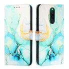 For Xiaomi Redmi 8 / 8A PT003 Marble Pattern Flip Leather Phone Case(Green) - 2