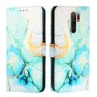 For Xiaomi Redmi 9 / 9 Prime India PT003 Marble Pattern Flip Leather Phone Case(Green) - 2