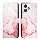 For Xiaomi Redmi Note 12R / Poco M6 Pro 5G PT003 Marble Pattern Flip Leather Phone Case(Rose Gold) - 2