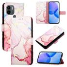For Xiaomi Redmi A1+ / Poco C50 PT003 Marble Pattern Flip Leather Phone Case(Rose Gold) - 1