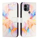 For Xiaomi Redmi A1+ / Poco C50 PT003 Marble Pattern Flip Leather Phone Case(Galaxy Marble White) - 2