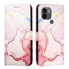 For Xiaomi Redmi A2+ / Poco C51 PT003 Marble Pattern Flip Leather Phone Case(Rose Gold) - 2