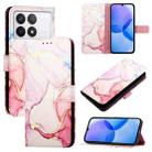 For Xiaomi Redmi K70 / K70 Pro PT003 Marble Pattern Flip Leather Phone Case(Rose Gold) - 1