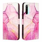 For Xiaomi Redmi Note 8 PT003 Marble Pattern Flip Leather Phone Case(Pink Purple Gold) - 2