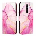 For Xiaomi Redmi Note 8 Pro PT003 Marble Pattern Flip Leather Phone Case(Pink Purple Gold) - 2