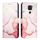 For Xiaomi Redmi Note 9 4G Global PT003 Marble Pattern Flip Leather Phone Case(Rose Gold) - 2