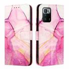 For Xiaomi Poco X3 GT PT003 Marble Pattern Flip Leather Phone Case(Pink Purple Gold) - 2