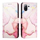 For Xiaomi Mi 11 Lite 4G / 5G PT003 Marble Pattern Flip Leather Phone Case(Rose Gold) - 2