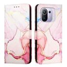 For Xiaomi Mi 11 Pro PT003 Marble Pattern Flip Leather Phone Case(Rose Gold) - 2