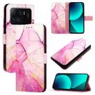 For Xiaomi Mi 11 Ultra PT003 Marble Pattern Flip Leather Phone Case(Pink Purple Gold) - 1