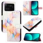 For Xiaomi Mi 11 Ultra PT003 Marble Pattern Flip Leather Phone Case(Galaxy Marble White) - 1