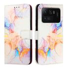 For Xiaomi Mi 11 Ultra PT003 Marble Pattern Flip Leather Phone Case(Galaxy Marble White) - 2