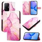 For Xiaomi 11T / 11T Pro PT003 Marble Pattern Flip Leather Phone Case(Pink Purple Gold) - 1
